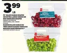 Independent City Market PC GRAPES BLACK GRAPES OR OR EXTRA LARGE GREEN OR RED SEEDLESS GRAPES offer