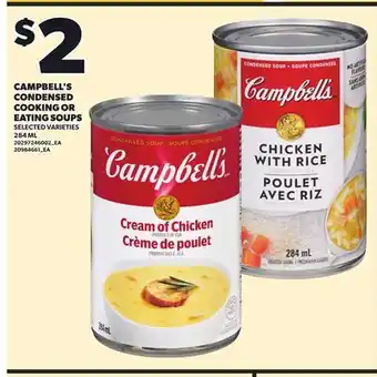 Independent City Market CAMPBELL'S CONDENSED COOKING OR EATING SOUPS, 284 ML offer