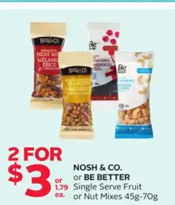 Rexall NOSH & CO. or BE BETTER Single Serve Fruit or Nut Mixes offer