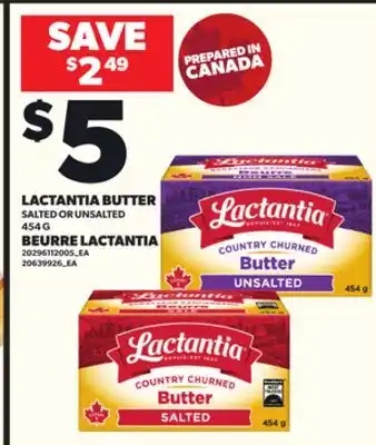 Independent City Market LACTANTIA BUTTER, 454 G offer