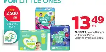 Rexall PAMPERS Jumbo Diapers or Training Pants offer