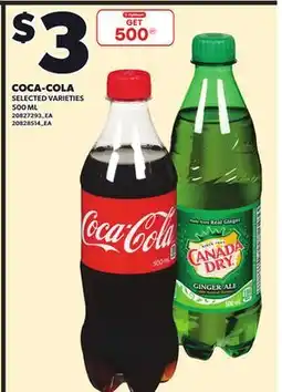 Independent City Market COCA-COLA, 500 ML offer