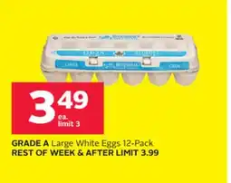 Rexall GRADE A Large White Eggs 12-Pack offer