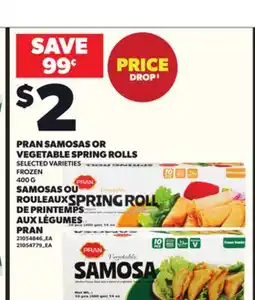 Independent City Market PRAN SAMOSAS OR VEGETABLE SPRING ROLLS,400G offer