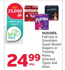 Rexall HUGGIES, Pull. Ups or Goodnites Super Boxed Diapers or Training Pants offer