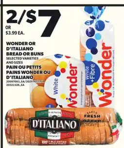 Independent City Market WONDER OR D'ITALIANO BREAD OR BUNS offer