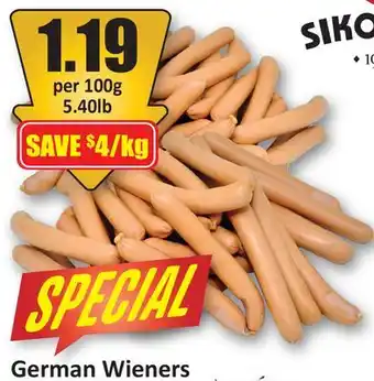 Starsky German Wieners offer