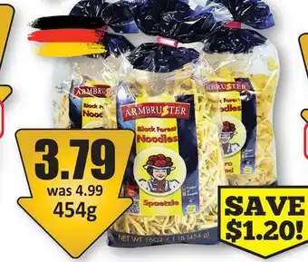 Starsky Armbruster Black Forest Noodles Or Pasta offer