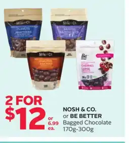 Rexall NOSH & CO. or BE BETTER Bagged Chocolate offer