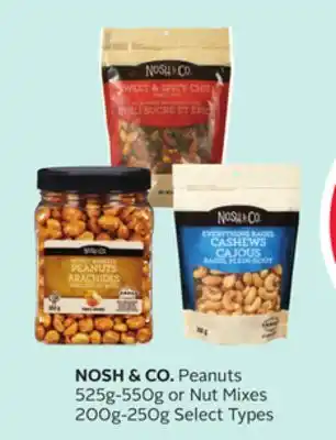 Rexall NOSH & CO. Peanuts 525g-550g or Nut Mixes 200g-250g offer