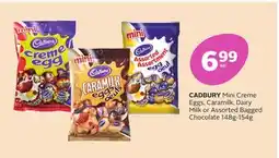 Rexall CADBURY Mini Creme Eggs, Caramilk, Dairy Milk or Assorted Bagged Chocolate offer