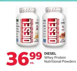 Rexall DIESEL Whey Protein Nutritional Powders offer