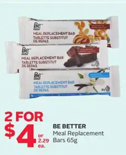 Rexall BE BETTER Meal Replacement Bars offer