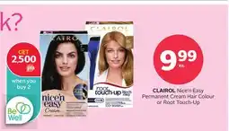 Rexall CLAIROL Nice'n Easy Permanent Cream Hair Colour or Root Touch-Up offer