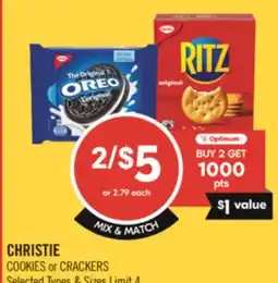 Shoppers Drug Mart CHRISTIE COOKIES or CRACKERS offer