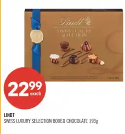 Shoppers Drug Mart LINDT SWISS LUXURY SELECTION BOXED CHOCOLATE offer