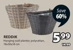 JYSK REDDIK Hanging wall planter offer