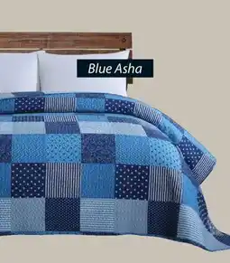 JYSK BEDSPREADS Blue Asha offer