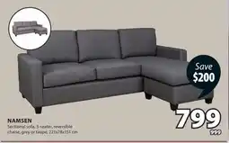 JYSK NAMSEN Sectional sofa, 3-seater offer