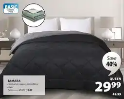 JYSK TAMARA Comforter, queen, microfibre cover offer