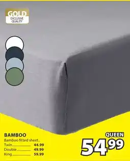 JYSK BAMBOO Bamboo Fitted sheet offer