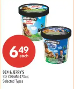 Shoppers Drug Mart BEN & JERRY'S ICE CREAM offer