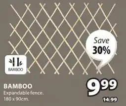 JYSK BAMBOO Expandable fence offer