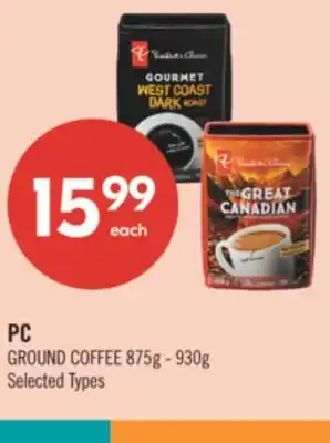 Shoppers Drug Mart PC GROUND COFFEE offer