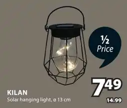 JYSK KILAN Solar hanging light, ø offer