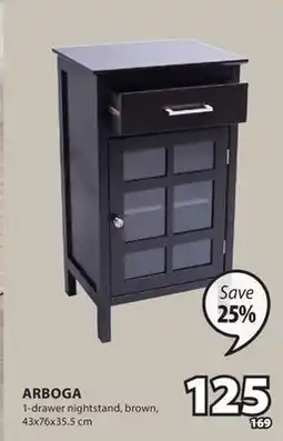 JYSK ARBOGA 1-drawer nightstand offer