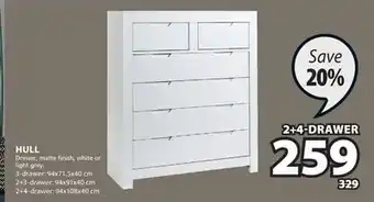 JYSK HULL Dresser, matte finish offer