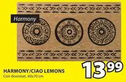 JYSK HARMONY/CIAO LEMONS Coir doormat offer