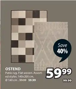 JYSK OSTEND Patio rug offer