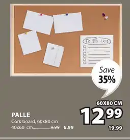 JYSK PALLE Cork board offer