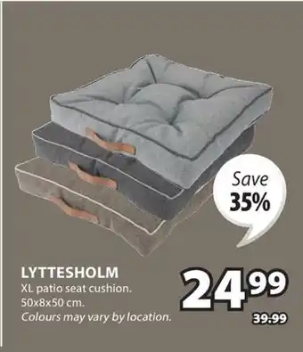 JYSK LYTTESHOLM XL patio seat cushion offer