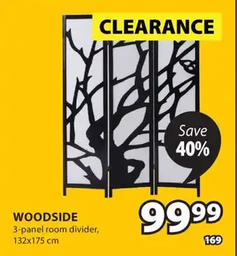 JYSK WOODSIDE 3-panel room divider offer