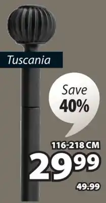 JYSK Tuscania Single Curtain Rod Kit offer