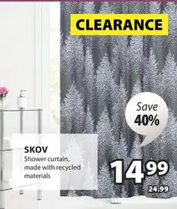 JYSK SKOV Shower curtain offer