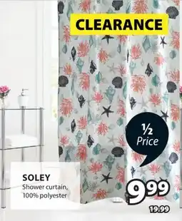 JYSK SOLEY Shower curtain 100% polyester offer