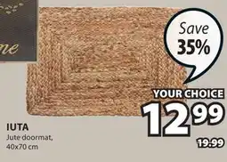 JYSK IUTA Jute doormat offer