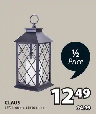 JYSK CLAUS LED lantern offer