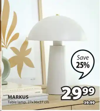 JYSK MARKUS Table lamp offer