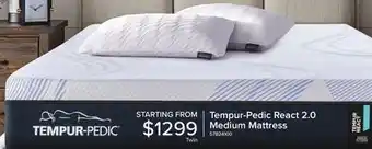 Leon's React 2.0 Medium Mattress offer