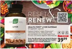 Ki Nature & Santé HEALTH FIRST LIVER SUPREME offer