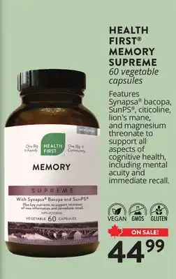 Ki Nature & Santé HEALTH FIRST MEMORY SUPREME offer