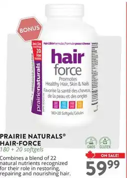 Ki Nature & Santé PRAIRIE NATURALS HAIR-FORCE offer