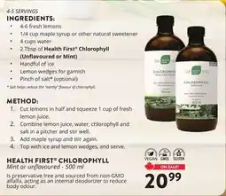 Ki Nature & Santé HEALTH FIRST CHLOROPHYLL offer