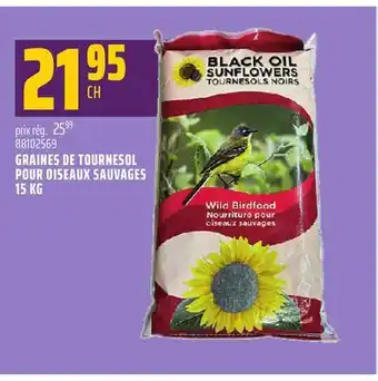 Gagnon - La Grande Quincaillerie GRAINES DE TOURNESOL POUR OISEAUX SAUVAGES 15 KG offer