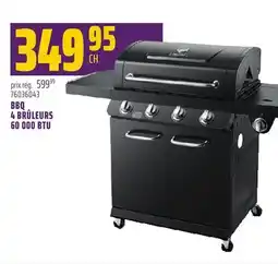 Gagnon - La Grande Quincaillerie BBQ 4 BRÛLEURS 60 000 BTU DYNA-GLO offer