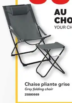 Matériaux Pont Masson Grey folding chair offer